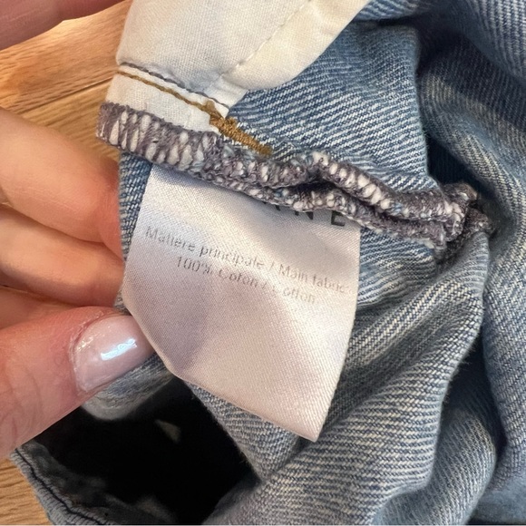 Sezane Size 32 Blue Denim Jean Shorts 100% Cotton - Picture 3 of 4